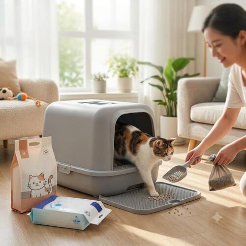 Últimas noticias de la empresa sobre Una experiencia de baño como una nube: Linyi Xinghong alivia los problemas de limpieza de los dueños de gatos a través de detalles