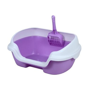 Goede prijs Koffie Roze Grote Open Kattenbak Open Kattenbak Met Schild online
