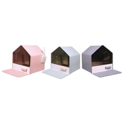 Bom preço Caixa semi-fechada de lixo para gatos OEM / ODM Caixa semi-fechada de lixo para gatos on-line