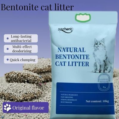 Καλή τιμή 0.8mm-3.8mm Σφαιρικό Bentonite Cat Litter Bentonite Clay Για γάτες σε απευθείας σύνδεση