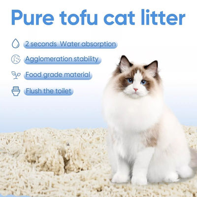 Bom preço Tofu natural flushable Coleta de lixo de gato 5 sabores Tofu de lixo de gatinho on-line
