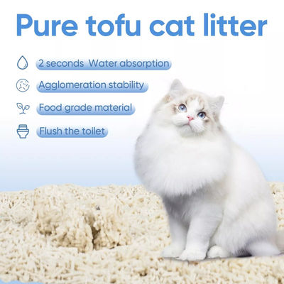 İyi bir fiyat. Hızlı Toplama Tofu Kediler Çöpü Deodorant Tofu Kum Çöpü BSCI MSDS Onay çevrimiçi