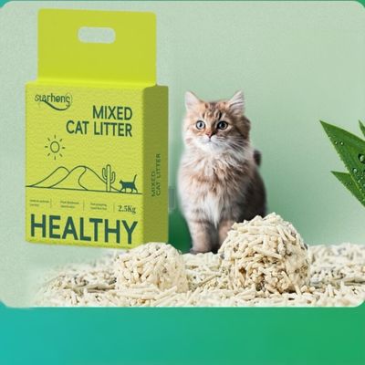 Тофу Бентонит смешанный кошачий мусор на заказ кошачий песок для ванной