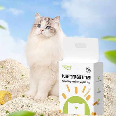 White Tea Scent Tofu Cat Litter Degradable Tofu Soya Cat Litter