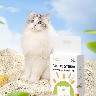 Многоароматизированный тофу сброс легкий сбор OEM все естественный скопление кошачий сброс