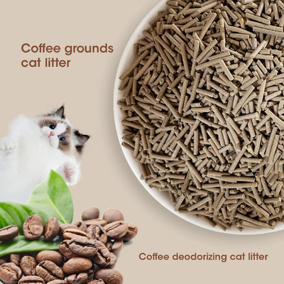 Coffee Cat Litter 1.5mm Flushable Tofu Clumping Odor Control