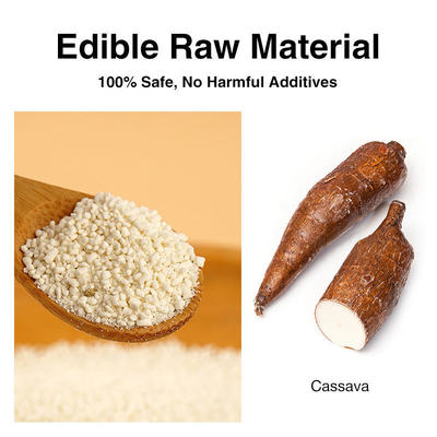 Bon prix Éco-friendly Absorption de l'eau élevée Naturel ferme, sans poussière, rapidement aggloméré Cassava Litter de chat dégradable en ligne