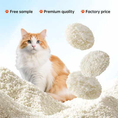 OEM/ODM Customizable Natural High Water Absorption Dust-Free Clumping Strong Deodorization Cassava Cat Litter