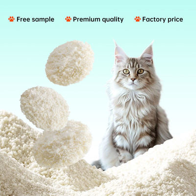Pet Products Natural Strong Clumping Low Dust Long Lasting Lower Consumption Plant-Based Cassava Cat Litter