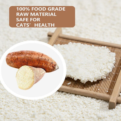 Bon prix Litière pour chats en manioc en gros, biologique, sans poussière, à agglomération rapide, écologique en ligne