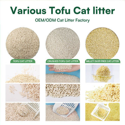 Bom preço Pellets de soja aglomerados sólidos sem poeira embalados a vácuo para pet shop on-line