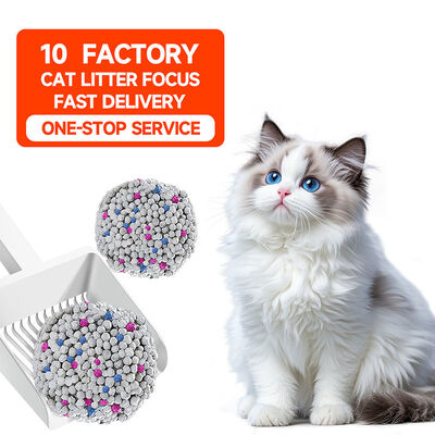 Bom preço Resíduos mínimos de bentonita para gatos de baixa poluição com absorção rápida de líquidos e desempenho de limpeza fácil on-line