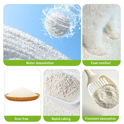 Premium Household Cassava Cat Litter Lightweight Texture With Fast Acting Clumping Capability