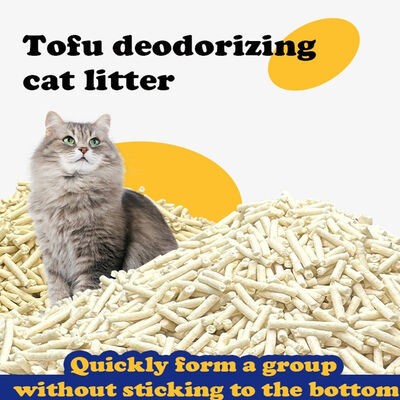Organic Pet Supplies Tofu Cat Litter Plant-Based Natural Odor Control Low Dust Pellets Pet Litter