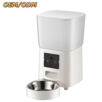 Buen precio Tipo WiFi alimentador de mascotas para alimentación remota Estación de alimentación automática programada para perros y gatos en línea