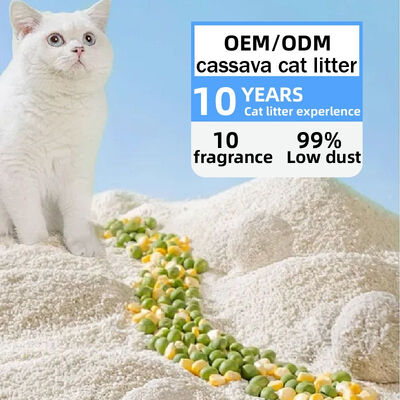 Premium Quality Pet Litter Cassava Cat Litter with Low Tracking and Strong Clumping Action