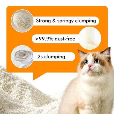 Buen precio Suministros avanzados para mascotas Cassava Litter para gatos con una absorción superior de humedad y control de olores en línea