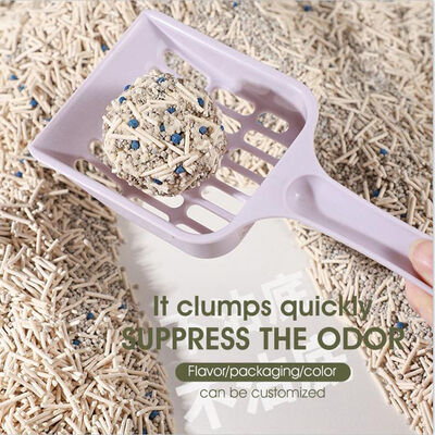 Dust Free Fast Clumping Flushable Tofu Bentonite Mixed Cat Litter Strong Odor Control Formula