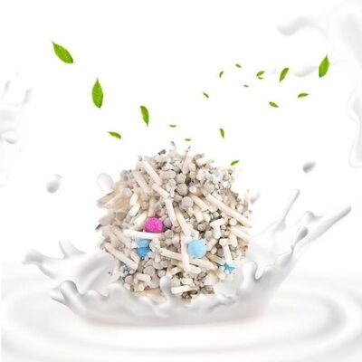 Buen precio Fabrica directa de tofu natural de bentonita para gatos con fuerte aglomeración y bajo rendimiento de polvo En línea