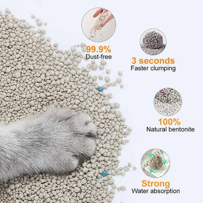 Mineral Clay Bentonite Cat Litter Featuring Rapid Clumping Easy Cleaning and Freshness