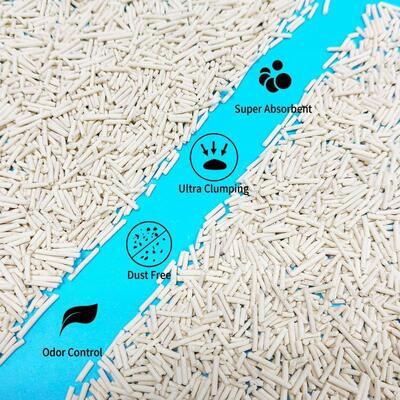 Eco-friendly Tofu Cat Litter Rapido aglomerado Fuerte Absorción Baja limpieza de polvo
