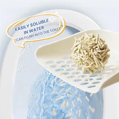 Bom preço Grânulos Finos Tofu Cat Litter Rapido Absorção Firm Clumps Low Dust Flushable Pet Goods On-line