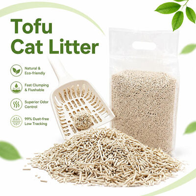 Bom preço Alta Performance Absorção Limpeza Eficiente Ecológico Fabricado em Fábrica Areia de Tofu para Gatos On-line