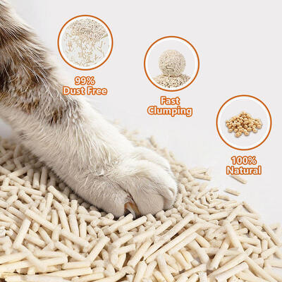 Quick Clumping Odor Control Lightweight Plant-Based Custom Packaging Premium Tofu Cat Litter
