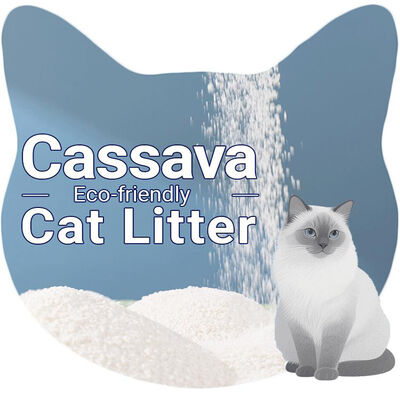 OEM Manufacturer Wholesale Premium Low Dust Strong Clumping Fast Absorption Natural Materials Cassava Cat Litter