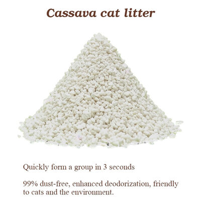 Customized Cassava Cat Litter Natural Plant Fiber Fast Clumping Low Dust High Absorption OEM Service