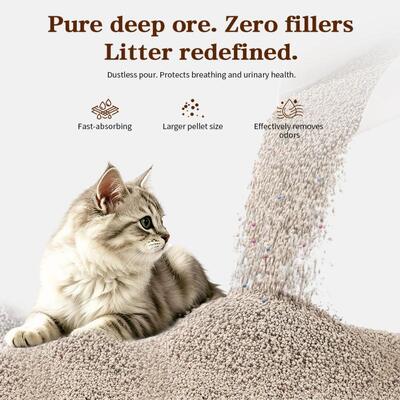 Fast Clumping Low Dust Odor Control Natural Absorption Premium Quality Fine Bentonite Cat Litter