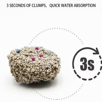 Fine Granule Fast Clumping Low Dust Excellent Absorption Private Label Packaging Bentonite Cat Litter