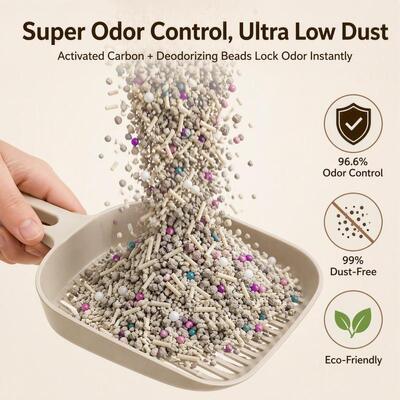 Premium Tofu Bentonite Quick Clumping Excellent Absorption Low Dust Factory Direct OEM/ODM Mixed Cat Litter