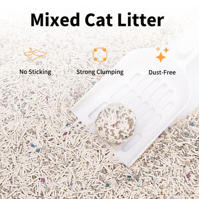Wholesale Eco-Friendly Strong Clumping High Absorption Low Dust Private Label Tofu Bentonite Mixed Cat Litter
