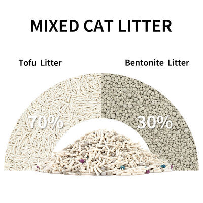 Hybrid Rapid Clumping Superior Absorption Minimal Dust Natural Freshness Custom Tofu Bentonite Mixed Cat Litter