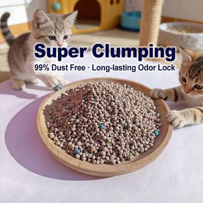 Efficient Odor Control Low Dust High Absorption Clumping Mineral Cat Litter