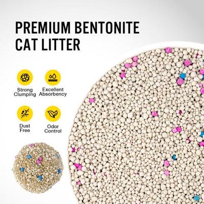 OEM/ODM Customizable Strong Clumping Low Dust Sodium Bentonite Cat Litter