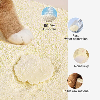 Dust Free Fast Clumping Plant Based Deodorizing Premium Pet Supplies Cassava Cat Litter